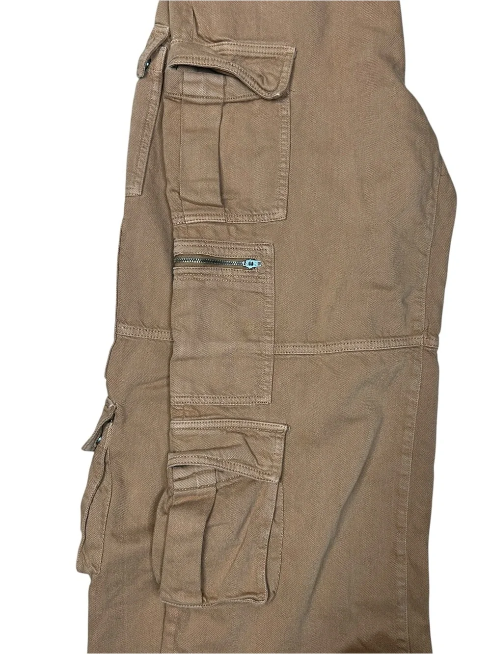 Alice + Oliva Cay Cargo Jeans 29 Wide Leg Boho Utility Slouchy - Picture 6 of 12